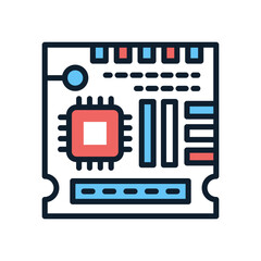 Circuit Board icon in vector. Logotype