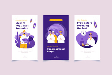 Islamic Ramadan on social media stories template