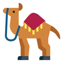 camel flat icon style