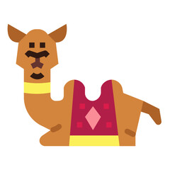 camel flat icon style