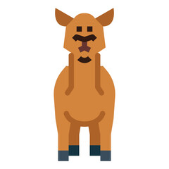 camel flat icon style