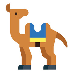 camel flat icon style