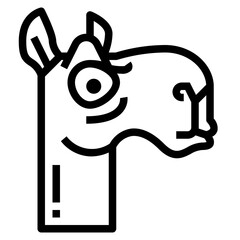 camel line icon style