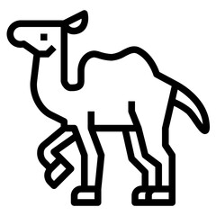 camel line icon style