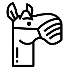 camel line icon style