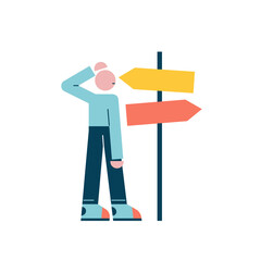 Character chooses a path