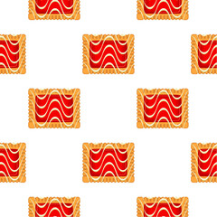 Pattern homemade cookie different taste in pastry biscuit