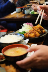 日本の食堂_ミックスフライ定食