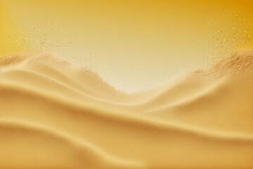 The beautiful golden sands. Generative Ai