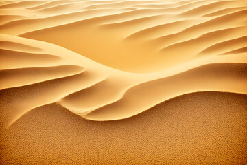 Fototapeta na wymiar The beautiful golden sands. Generative Ai