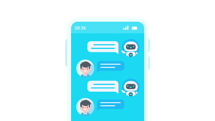 Auto reply system with intelligent robots provide information and help customers with problems