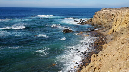 Wilde und schöne Ostküste von Fuerteventura auf den Kanarischen Inseln