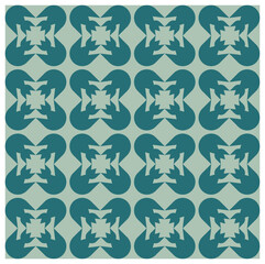 seamless pattern with leaves. Vector illustration geometric green and turquoise pattern rectangle. Seamless vector pattern. Abstract geometric background. Linear grid structure from rectangles