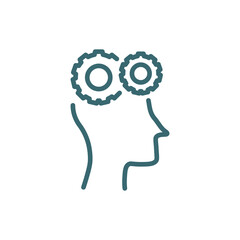 business icon. Thin line business icon from ai and future technology collection. Outline vector isolated on white background. Editable business symbol can be used web and mobile