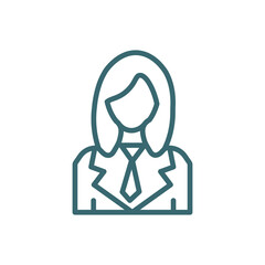 personal assistant icon. Thin line personal assistant icon from ai and future technology collection. Outline vector isolated on white background.