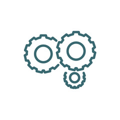 processing icon. Thin line processing icon from ai and future technology collection. Outline vector isolated on white background. Editable processing symbol can be used web and mobile