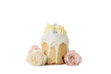 Concept of Easter, spring holy holiday concept, isolated on white background