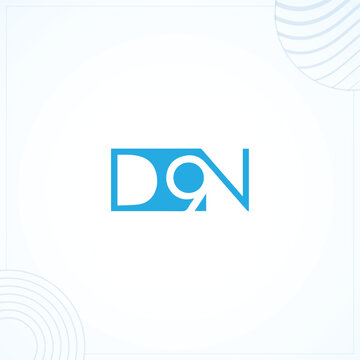 DN9 or D9N Logo Template In Modern Creative Minimal Style Vector Design 