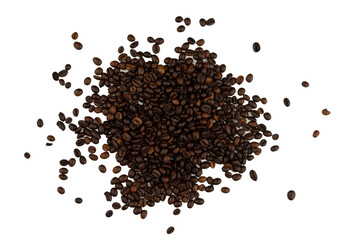 Fototapeta premium abstract roasted coffee beans isolated