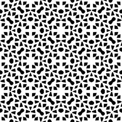 Vector monochrome pattern, Abstract texture for fabric print, card, table cloth, furniture, banner, cover, invitation, decoration, wrapping.seamless repeating pattern.Black and 
white color.