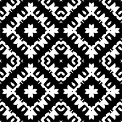 Vector monochrome pattern, Abstract texture for fabric print, card, table cloth, furniture, banner, cover, invitation, decoration, wrapping.seamless repeating pattern.Black and 
white color.