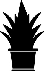 plant pot icon vector design trendy style flat design..eps