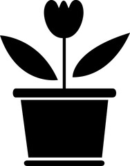 plant pot icon vector design trendy style flat design..eps