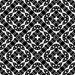 Vector monochrome pattern, Abstract texture for fabric print, card, table cloth, furniture, banner, cover, invitation, decoration, wrapping.seamless repeating pattern.Black and 
white color.