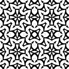 Vector monochrome pattern, Abstract texture for fabric print, card, table cloth, furniture, banner, cover, invitation, decoration, wrapping.seamless repeating pattern.Black and 
white color.