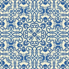 Blue Seamless Repeating Pattern Tile - 580964134