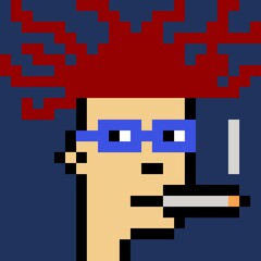 Pixelated people avatar