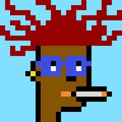 Pixelated people avatar