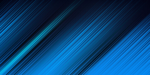 Obraz premium Futuristic technology modern banner design with blue diagonal lines. Abstract geometric background
