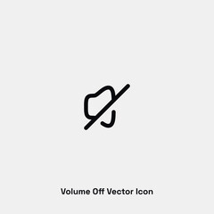 Volume off vector icon. Premium quality.