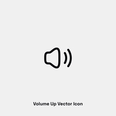 Volume up vector icon. Premium quality.