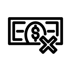 Obraz premium cashless icon or logo isolated sign symbol vector illustration - high quality black style vector icons 