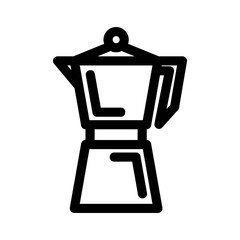coffee maker icon or logo isolated sign symbol vector illustration - high quality black style vector icons
