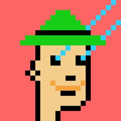 Pixelated people avatar