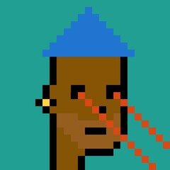 Pixelated people avatar