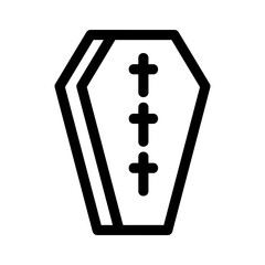 Obraz premium coffin icon or logo isolated sign symbol vector illustration - high quality black style vector icons 
