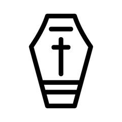 Obraz premium coffin icon or logo isolated sign symbol vector illustration - high quality black style vector icons 