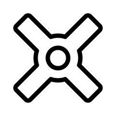 cross icon or logo isolated sign symbol vector illustration - high quality black style vector icons
