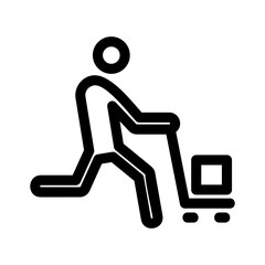 delivery icon or logo isolated sign symbol vector illustration - high quality black style vector icons
