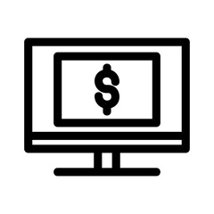 digital finance icon or logo isolated sign symbol vector illustration - high quality black style vector icons
