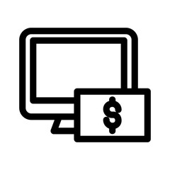 digital finance icon or logo isolated sign symbol vector illustration - high quality black style vector icons
