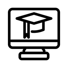 elearning icon or logo isolated sign symbol vector illustration - high quality black style vector icons
