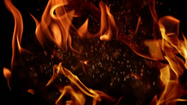 Greed Text wrote in paper, Burn in Fire Flame, The seven deadly sins