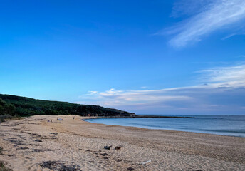 Sunset seascape at Putty Beach on the Central Coast at Killcare, NSW, Australia.