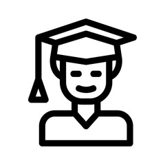 graduated icon or logo isolated sign symbol vector illustration - high quality black style vector icons
