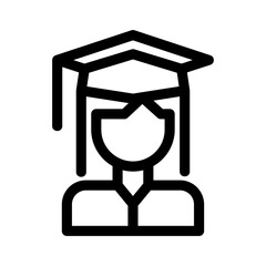 graduated icon or logo isolated sign symbol vector illustration - high quality black style vector icons
